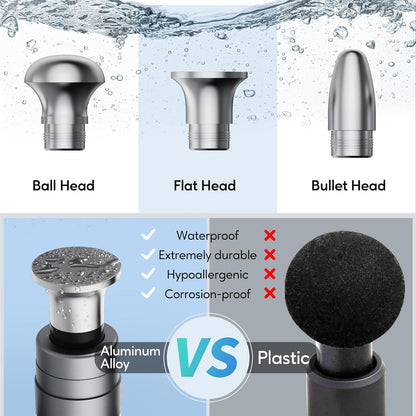 arboleaf Massage Gun Deep Tissue, Balance of Power & Portability Full-Metal Percussion Massager with Silent Brushless Motor - Ultra-Quiet Pocket-Sized for Athletes Back Pain Relief Home Office Travel