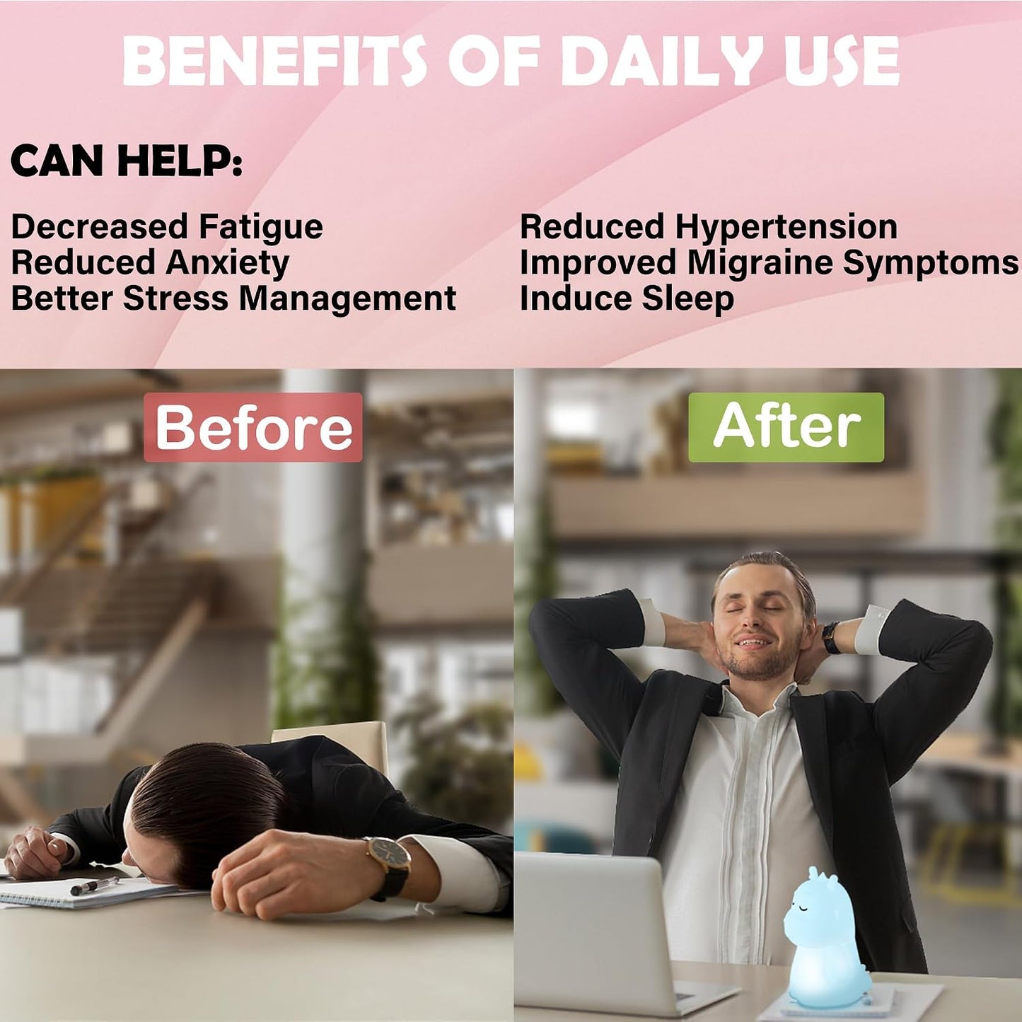 Breathing Loong Guided Visual Breathing Light for Mindfulness Relief | Relaxation Tool | Focus Meditation Device & Calming Night Light | Ideal for All Ages, Home & School Use (Loong)