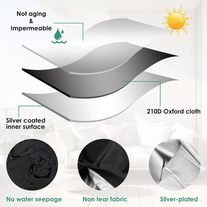 Extra Large Outdoor Cushion Storage Bags 68in Zippered Patio Storage Bag