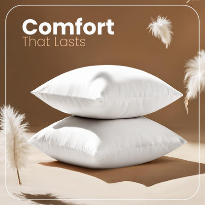 Utopia Bedding 12x20 Pillow Inserts, Set of 2, White – Indoor Decorative Throw Pillows for Bed, Sofa & Couch – Soft, Supportive & Fluffy Cushion Inserts