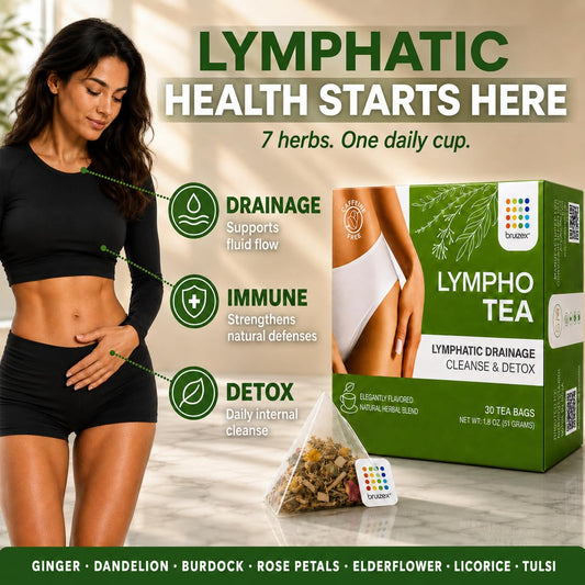 Bruizex Lymphatic Herbal Tea, Ginger Blend, 30 tea bags