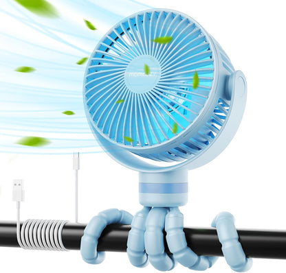 Momcozy 8000mAh Portable Stroller Fan | 27H Ultra-long Battery Life