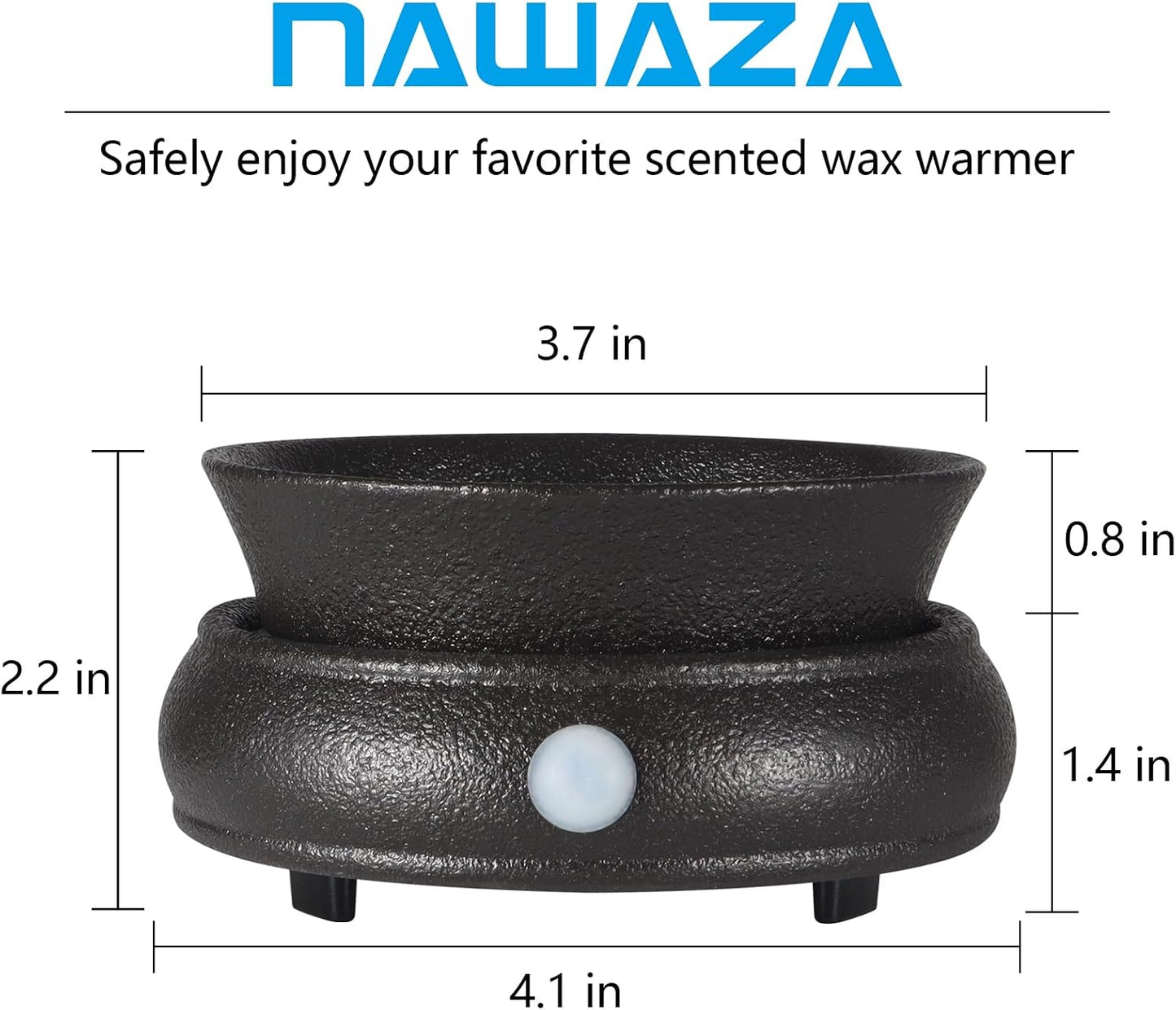 nawaza Ceramic Wax Warmer, Electric Wax Melt Warmer,3 in1 Home Fragrance Wax Burner, Scented Candle Wax melters as Gift for Women,mom and Grandma(Black)…
