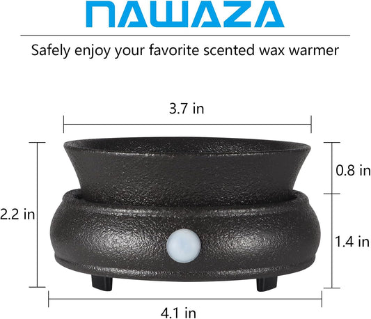 nawaza Ceramic Wax Warmer, Electric Wax Melt Warmer,3 in1 Home Fragrance Wax Burner, Scented Candle Wax melters as Gift for Women,mom and Grandma(Black)…