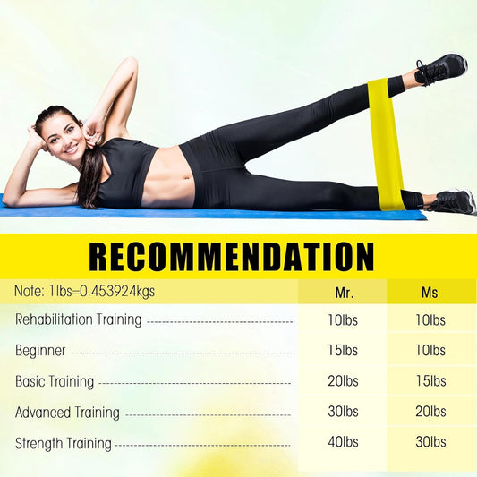 Deekin 20 Pcs Resistance Bands Resistance Loop Exercise Bands Exercise Equipment Elastic Drap Ring for Women and Men Home Fitness, Gym, Yoga