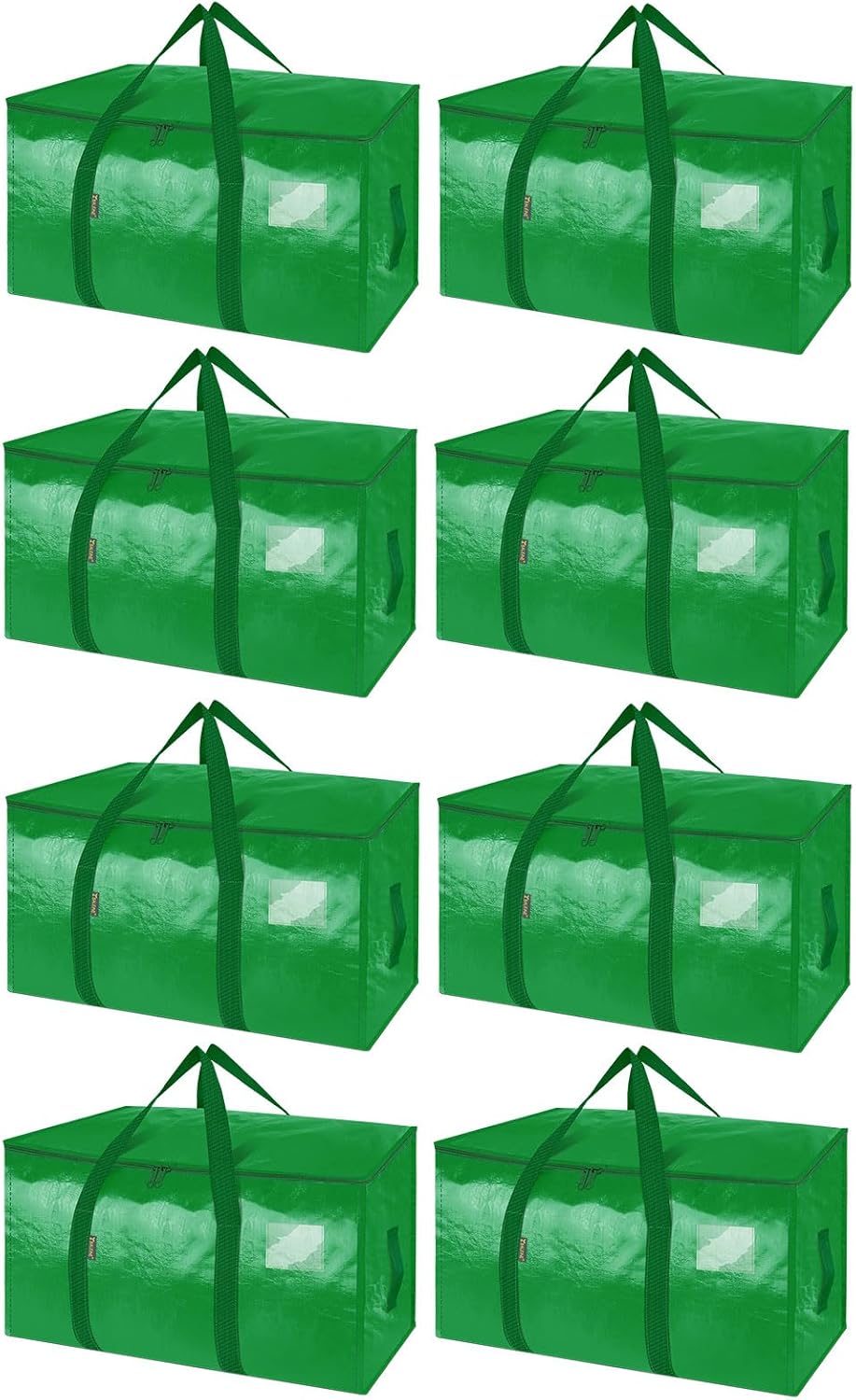 BALEINE Oversized Moving Bags with Reinforced Handles, Heavy-Duty Storage Tote for Clothes, Moving Supplies (Clear)