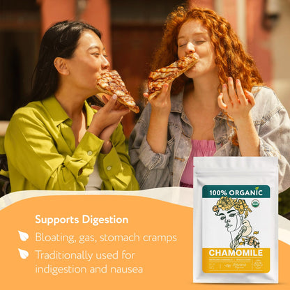 Organic Chamomile Tea Loose Leaf - Manzanilla Orgánica - Herbal Tea (2oz.)
