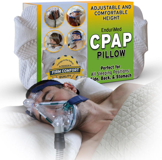 EnduriMed CPAP Pillow for Side Sleeping - Adjustable Memory Foam CPAP Pillows for Side & Back Sleepers - Eligible for Better Sleep with CPAP Machine