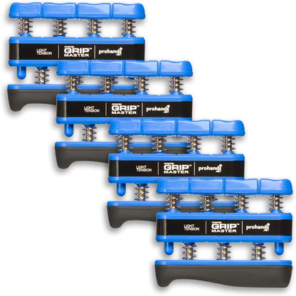 Prohands Gripmaster Hand Exerciser, Finger Exerciser (Hand Grip Strengthener), Spring-Loaded, Finger-Piston System, Isolate & Exercise Each Finger