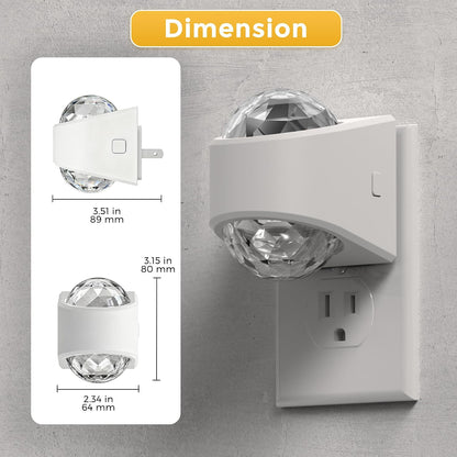 L LOHAS LED Night Light,Projector Night Light with Dusk to Dawn Sensor