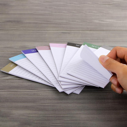 6 Pack Magnetic Notepads, Notepads Grocery List Magnet Pad for Fridge,Full Magnet Back Design Notepad for Grocery Lists, Shopping Lists, to-Do Lists(240 Sheets)