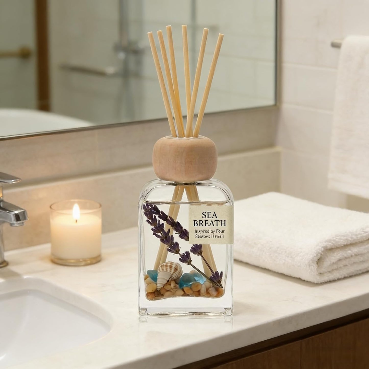 Luxury Hotel Scent Reed Diffuser 100ml (3.38oz) | No.1898 Hotel Collection Diffuser Oil Inspired by Ritz Carlton | Home, Bathroom & Office Decor | Long-Lasting Room Freshener Gift Set