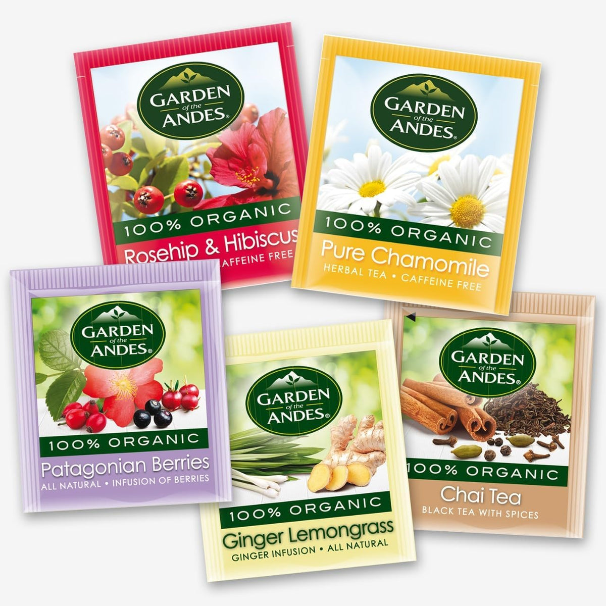 Garden of the Andes, Kosher Organic Herbal Tea, Assorted Pack, 20 bags