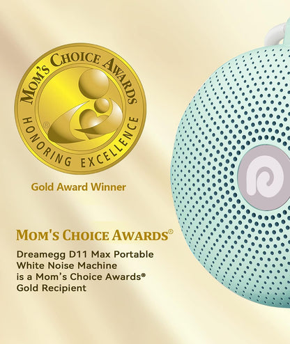 Dreamegg Portable Noise Machine for Baby Adult, Features Powerful Battery, 21 Soothing Sound, Noise Canceling for Office & Sleeping, Sound Therapy for Home, Travel, Registry Gift, Classic White