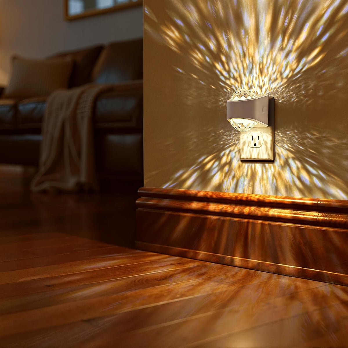 Briignite Night Light,Night Lights Plug into Wall,LED Projector Night Light