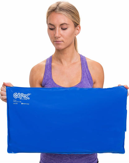 Chattanooga ColPac - Reusable Gel Ice Pack - Black Polyurethane - Standard - 10 in x 13.5 in - Cold Therapy - Knee, Arm, Elbow, Shoulder, Back - Aches, Swelling, Bruises, Sprains, Inflammation
