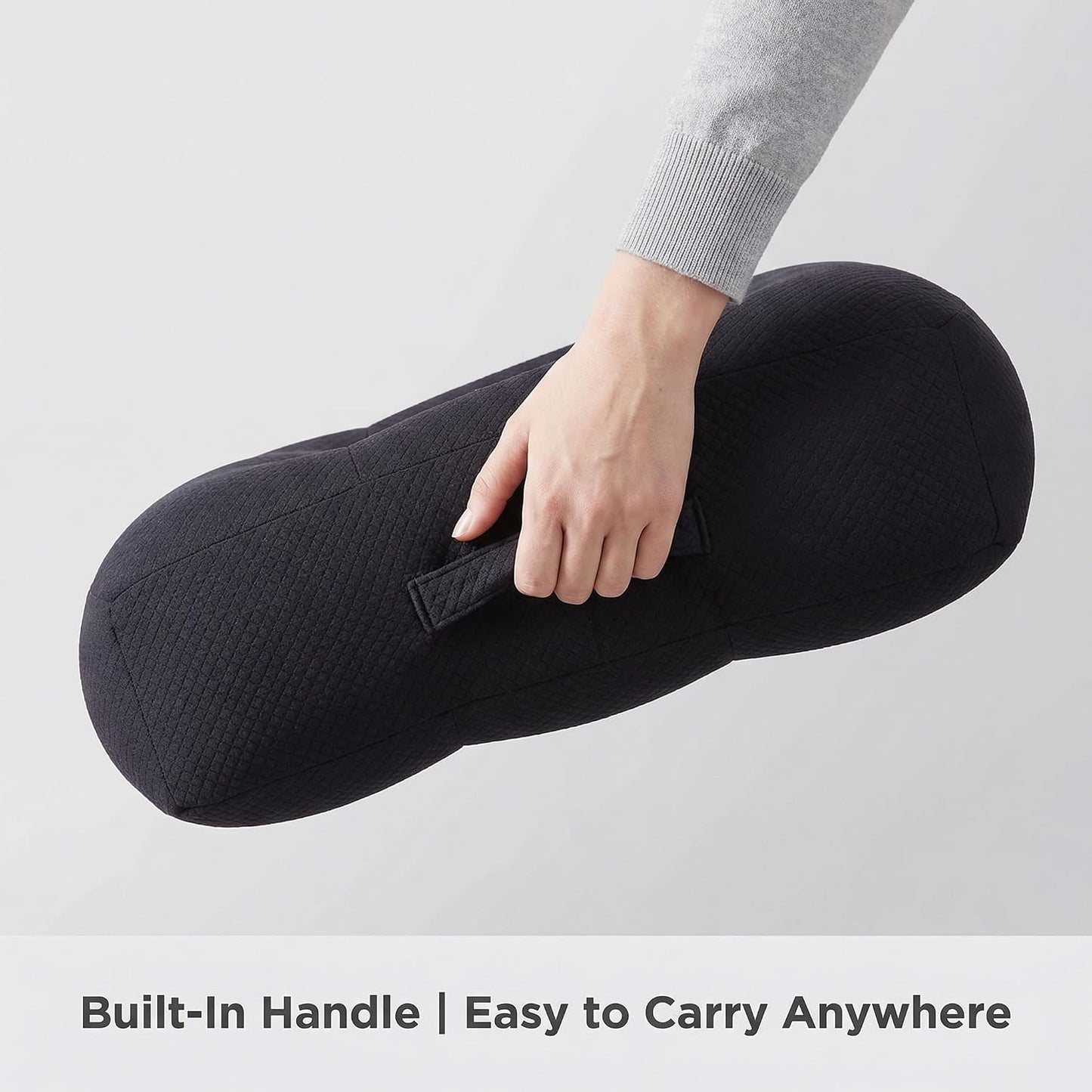 WSGJHB Car Booster Seat Cushion Posture Cushion for Long Sitting | Portable Breathable Mesh, Effectively Increase The Field of View Ideal for Office, Home, Car Angle Lift Seat Cushions,Black