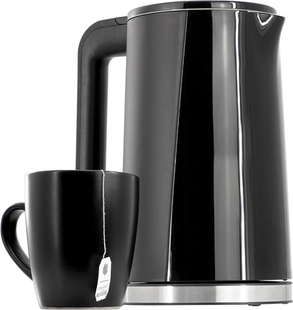 MegaChef Electric Watter Boiler/Tea Kettle (Glass, Silver, 1.8 Liter)