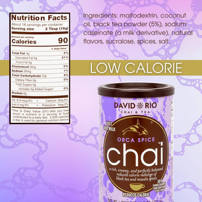 David Rio Elephant Vanilla Chai Tea Latte Mix, 14 Oz