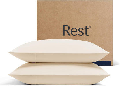 REST® Evercool®+ Cooling Pillowcases for Hot Sleepers, Standard, 2PCS