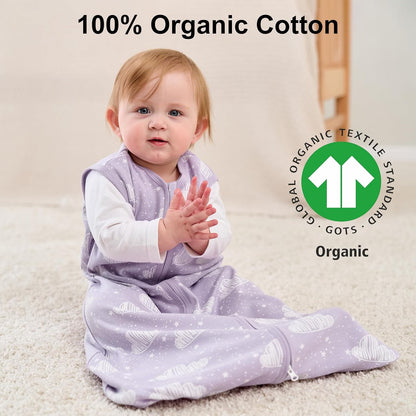Yoofoss Baby Sleep Sack Baby Wearable Blanket 100% Cotton 2-Way Zipper Toddler Sleeping Sack