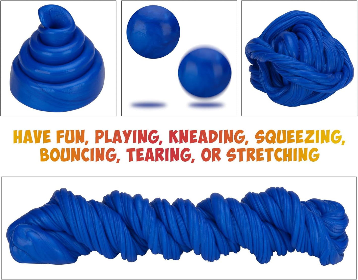 INNER-ACTIVE Play Putty Therapy Putty for Kids with Charms Deep Blue Sea Theraputty Medium Resistance, Increase Fine Motor Skills and Finger Strength, Physical and Occupational Therapy Toy