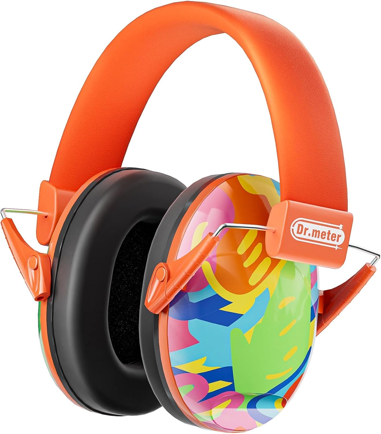 Dr.meter Ear Muffs for Noise Reduction: 27.4SNR Noise Cancelling Headphones for Kids Adults, EM100 Adjustable Hearing Protection Earmuffs for Monster Jam, Autism Sensory, Concerts, Fireworks