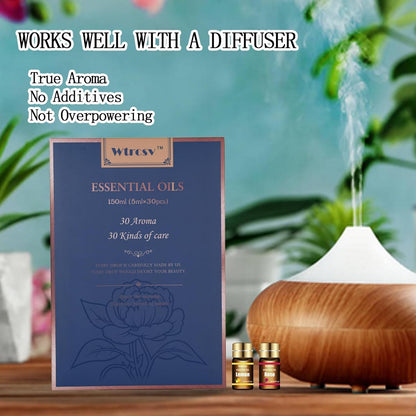 Essential Oils Set - Top 15 Scents for Diffuser, Humidifier, Skin Care, Aromatherapy, Massage, Candle & Soap Making - Fragrance Gift Set (5ml)