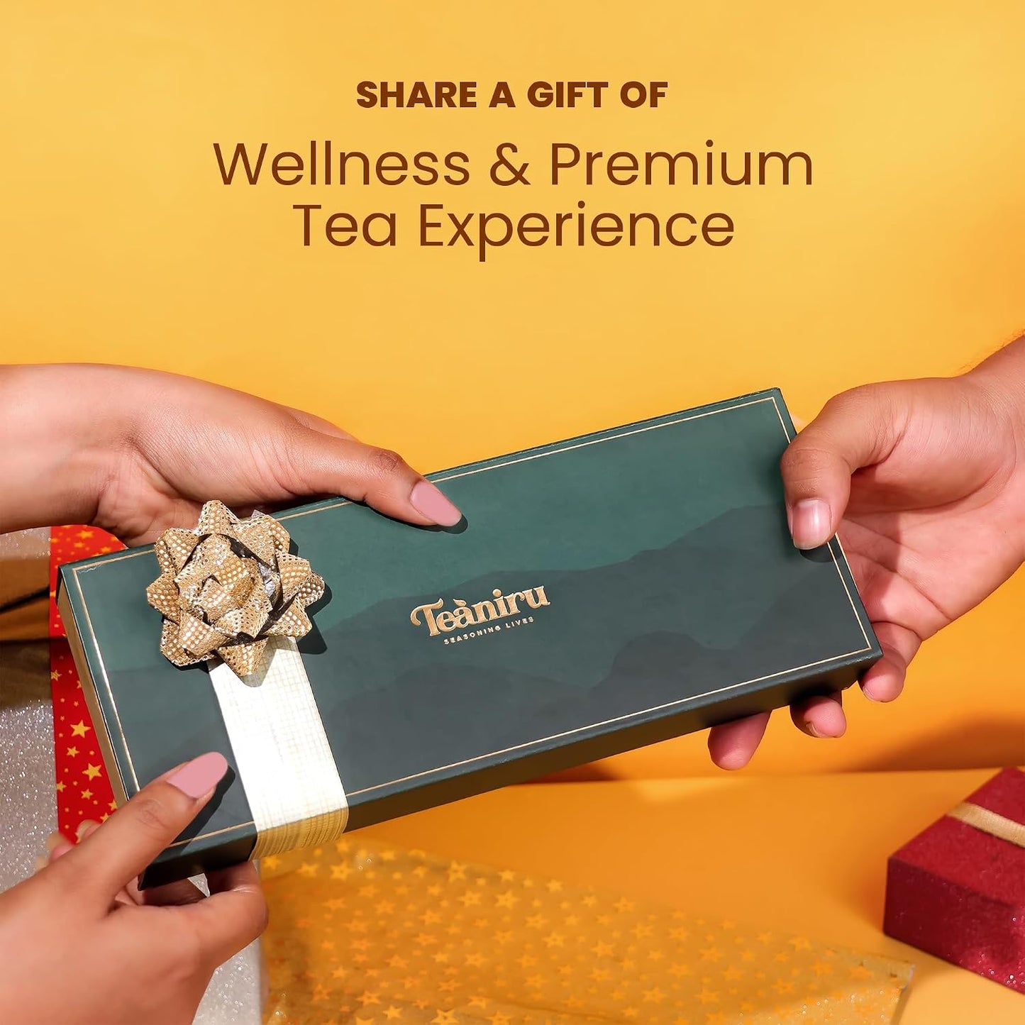 Teaniru, Grandeur Tea Collection | 3 Loose Leaf Tea Sampler | Variety Pack Assortment of Green, Herbal & Black Tea | Gluten Free & Sugar Free | Gift Set for Men & Women | Thanks Giving