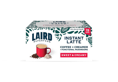 Laird Superfood Chai Instant Latte with Adaptogens - Instant Chai Tea Powder with Superfood Coconut Creamer - Gluten Free, Non-GMO, Vegan, 8 oz. Bag, Pack of 1
