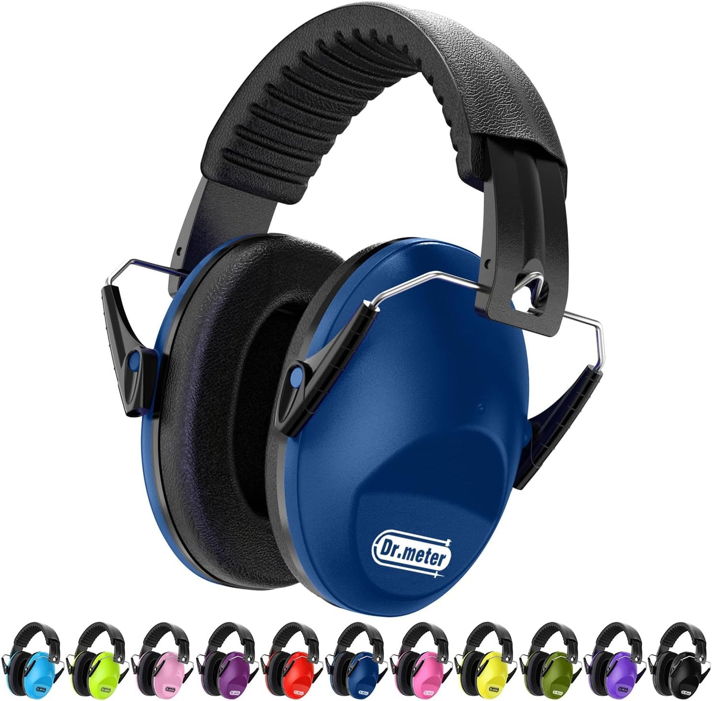 Dr.meter Ear Muffs for Noise Reduction: 27.4SNR Noise Cancelling Headphones for Kids Adults, EM100 Adjustable Hearing Protection Earmuffs for Monster Jam, Autism Sensory, Concerts, Fireworks