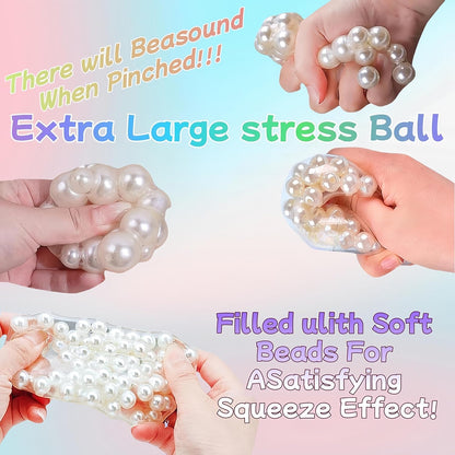 Crunchy Squishy Stress Ball Toys, Sensory Squishy Toys, Squeeze Balls Fidget Toys for Adults, Handmade Grape Noisy Squishy Ball for Relieve Stress. 1 Pack