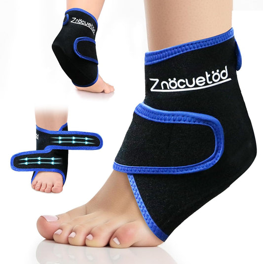 Ankle Ice Pack Wrap Reusable Gel Cold Compression for Foot Discomfort