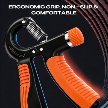 JTHEW Grip Strength Trainer - Adjustable Resistance 11-132lbs/5-60kg Hand Gripper & Forearm Strengthener Device with Smart Counter for Sports & Rehab