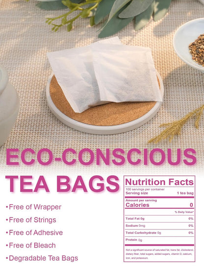 TeeLux Milk Thistle Tea Bags, Natural Milk Thistle Seed Tea, Mild & Mellow Taste, Caffeine Free, 100 Count
