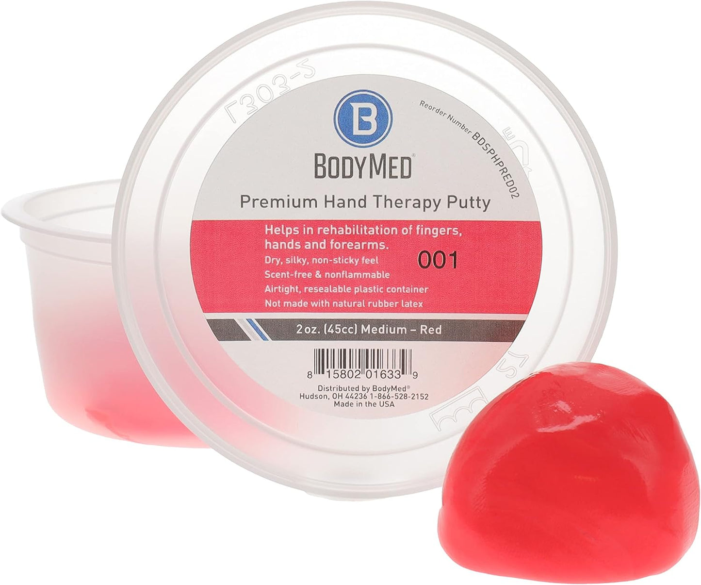 BodyMed Premium Hand Therapy Putty, Yellow, 6 Oz., Soft, Strengthening Therapy Putty for Physical Rehabilitation