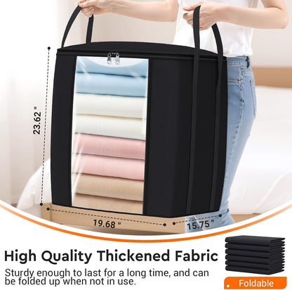 TasticTotes 120L Extra Large Blanket Clothes Storage Bags, Gray