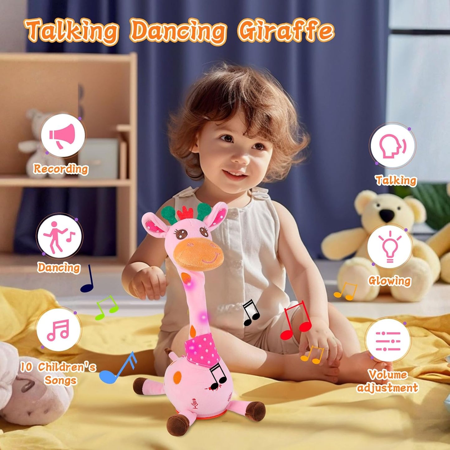LUKETURE Breathing Otter Plush Toy with Rhythmic Motion, Soft Night Light & Gentle Sounds, Extra-Soft Stuffed Animal Companion for Home, Travel & Everyday Cuddles