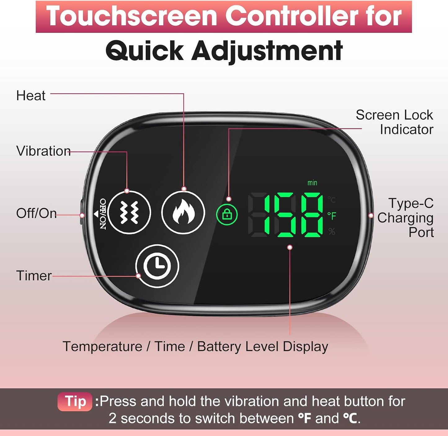 Cordless Shoulder Heating Pad with Massage, Heated Shoulder Wrap Massager for Pain Relief Deep Tissue, Rotator Cuff Heating Pad Frozen Shoulder