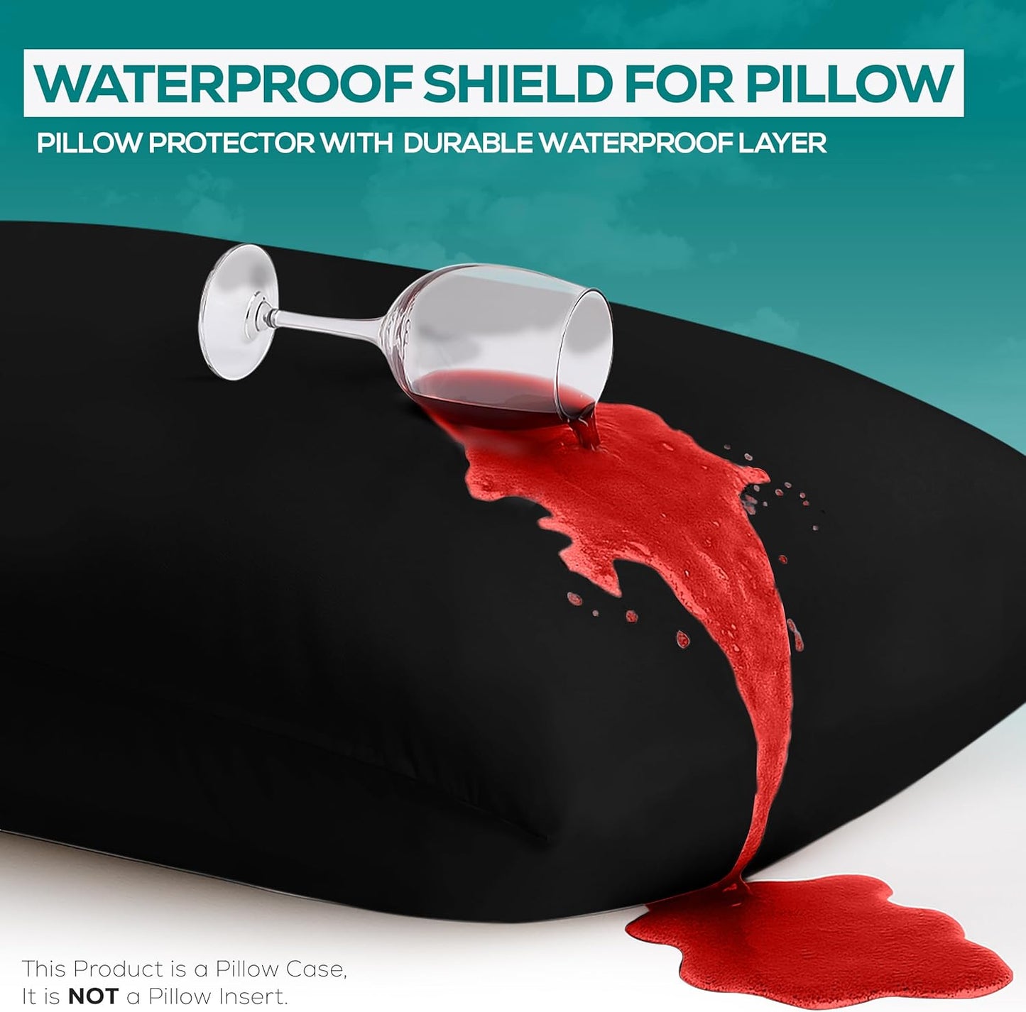 Utopia Bedding Premium 100% Waterproof Pillow Protectors with Zipper Standard Size (Set of 4), Bed Bug and Dust Mite Proof Zippered Pillow Covers, Pillow Encasement Cases, Gray