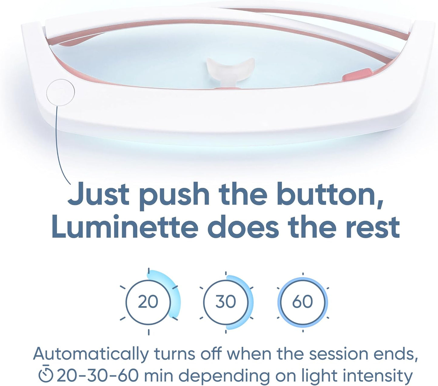 Luminette 3 Light Therapy Glasses - Wearable Light Therapy Lamp - Natural Relief for Sleep Problems, Seasonal Mood Disorders & Jet lag - Portable Daylight Lamp - 300,000 Satisfied Users (Blue)