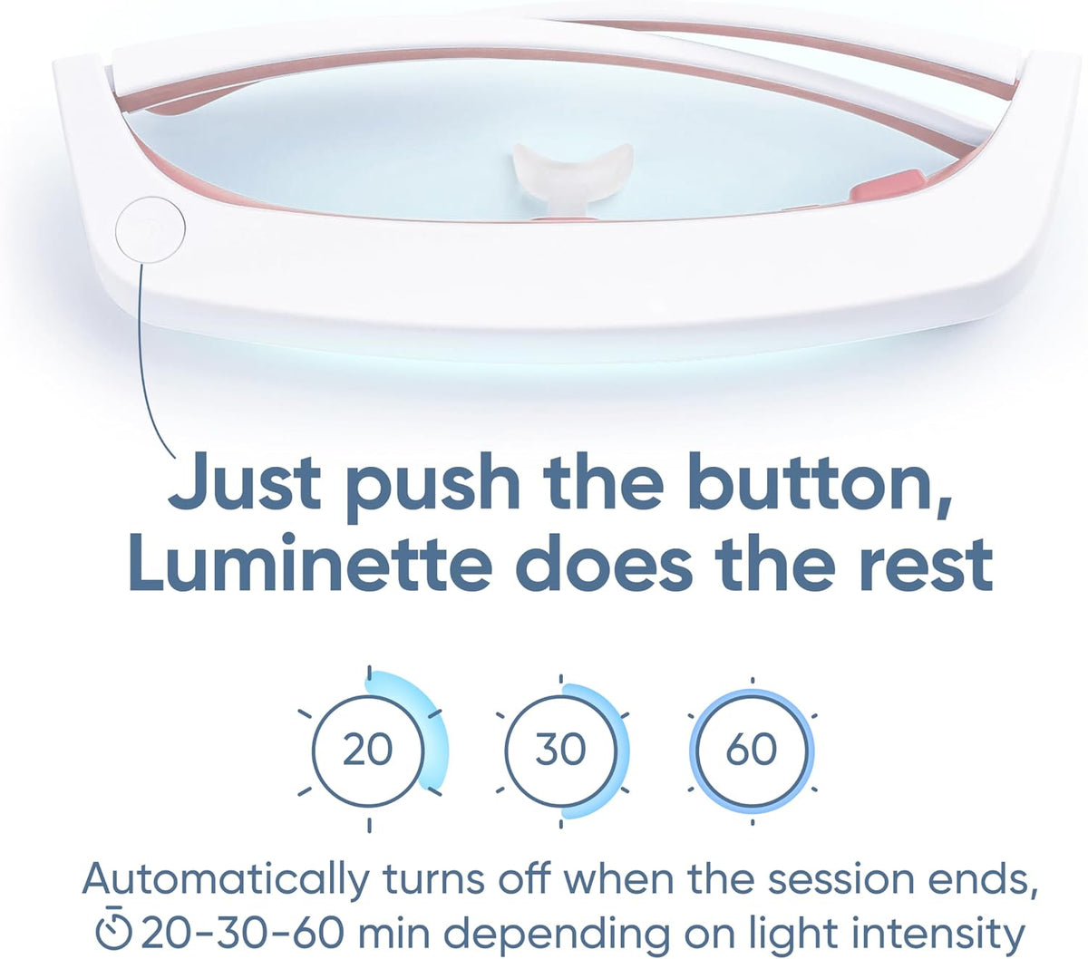 luminette 3 Light Therapy Glasses - Wearable Light Therapy Lamp - Natural Relief for Sleep Problems, Seasonal Mood Disorders & Jet lag - Portable Daylight Lamp (Blue)