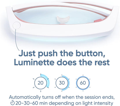 luminette 3 Light Therapy Glasses - Wearable Light Therapy Lamp - Natural Relief for Sleep Problems, Seasonal Mood Disorders & Jet lag - Portable Daylight Lamp (Blue)