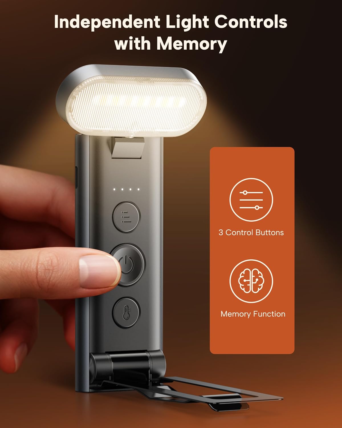86lux Book Light, Rechargeable Reading Light for Book in Bed