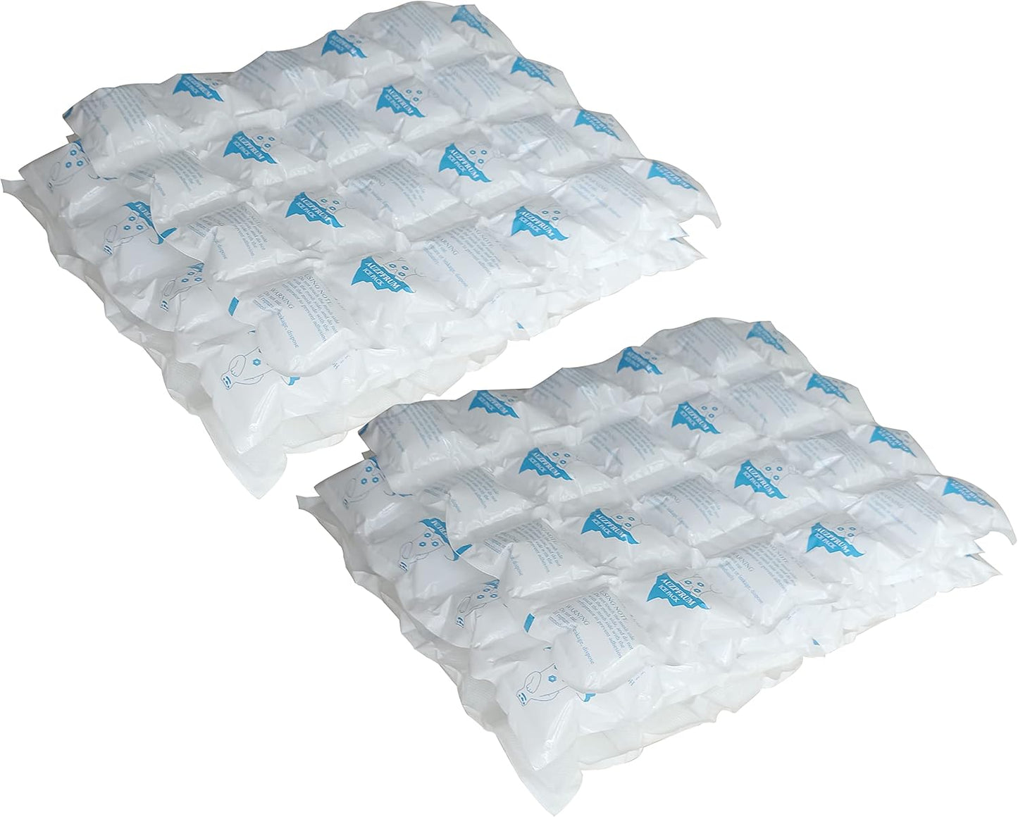 Reusable Ice Packs for Shipping & Coolers Dry Ice for Shipping Frozen Food Cold Pack for Lunch Bags, Long Lasting Cold Ice Pack Sheets for Transport Food (10 Sheets x 16 Cells)