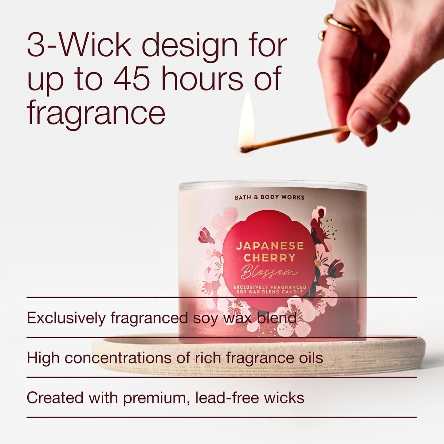 Bath & Body Works Eucalyptus Spearmint 3-Wick Candle - Scented Candle for At-Home Use - Long-Lasting, Room-Filling Fragrance - High Fragrance Oil Concentration - Soy Wax Blend