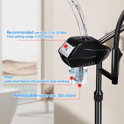 Professional Facial Steamer for Deep Cleansing and Hydration, More Steam