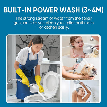 Cobbe Filtered Shower Head with Handheld, High Pressure 6 Spray Mode Showerhead with Filters, Water Softener Filters Beads for Hard Water - Remove Chlorine - Reduces Dry Itchy Skin, Chrome