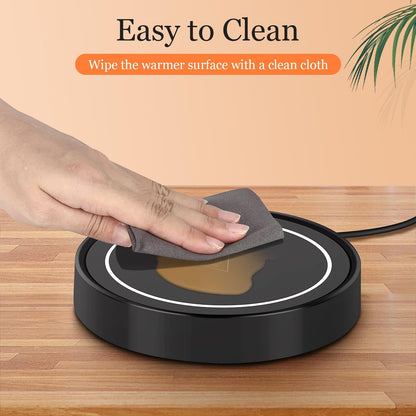 Coffee Mug Warmer, Electric Beverage Warmers for Office Home Desk Use, Smart Cup Warmer Thermostat Coaster for Hot Coffee Tea Espresso Milk Candle Wax with Gravity Switch Auto On/Off 135F