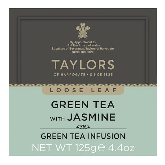 Taylors of Harrogate Green Tea with Jasmine, 4.41 oz (Pack of 1)